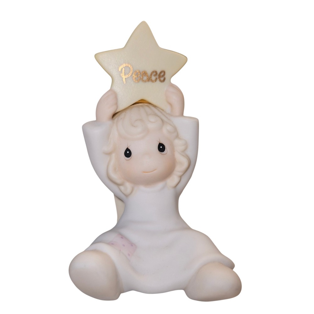 Precious Moments 1998 Peace Angel Star Figurine 455962 Eyeglasses Mark 3 inch